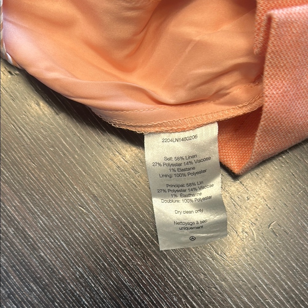 Veronica Beard Orange High Waist Shorts - Picture 4 of 5